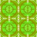 Seamless circles pattern in green shades with white
