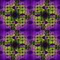 Seamless circles pattern in green violet purple Royalty Free Stock Photo
