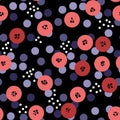 Seamless circles shapes pattern