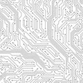 Seamless circuit board. Digital technology electrical scheme printed motherboard computer chip electronic equipment Royalty Free Stock Photo