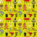 Seamless circus pattern