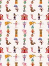 Seamless circus pattern