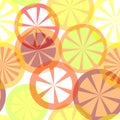 Seamless citrus pattern