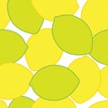 Seamless citrus pattern