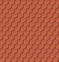 Seamless clay roof tiles Royalty Free Stock Photo