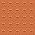 Seamless clay tile roof Royalty Free Stock Photo