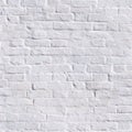 Seamless clean white brick wall. background, texture. Royalty Free Stock Photo
