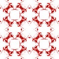 Seamless closeup red drops,Abstract pattern