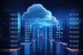 Seamless cloud integration: connecting computer to server for online storage, utilizing cloud technology for computing