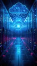 Seamless cloud integration: connecting computer to server for online storage, utilizing cloud technology for computing
