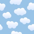 Seamless Clouds Background Royalty Free Stock Photo