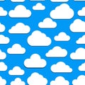 Seamless clouds background