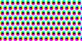 Seamless CMYK halftone abstract gradient background pattern