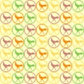Seamless Chicken pattern vector Royalty Free Stock Photo