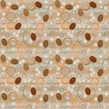 Seamless coffee background Royalty Free Stock Photo