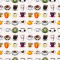 Seamless coffee pattern Royalty Free Stock Photo