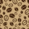 Seamless coffee pattern Royalty Free Stock Photo