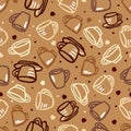 Coffee seamless pattern