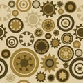 Seamless cogwheel pattern Royalty Free Stock Photo