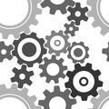 Seamless cogwheel pattern Royalty Free Stock Photo