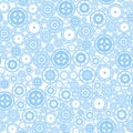 Seamless Cogwheel Pattern Royalty Free Stock Photo