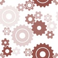 Seamless cogwheel pattern Royalty Free Stock Photo