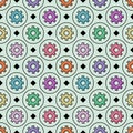 Seamless cogwheel pattern Royalty Free Stock Photo