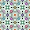 Seamless cogwheel pattern