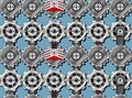 Seamless cogwheel pattern