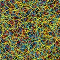 Seamless color vector texture - scribble