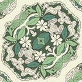 Seamless colored pattern tracery handmade Natural Royalty Free Stock Photo