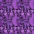 Seamless colored pattern with vine Royalty Free Stock Photo