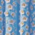 seamless colorfu lflowers pattern, repeating pattern, generative by ai