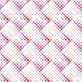 Seamless colorful abstract diagonal rounded square pattern background Royalty Free Stock Photo