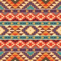 Seamless colorful aztec pattern