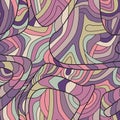 Seamless colorful background with curved lines