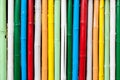 Seamless colorful bamboo stick striped pattern Royalty Free Stock Photo