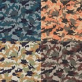 Seamless colorful camouflage pattern