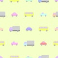 Seamless colorful car pattern for baby boy Royalty Free Stock Photo