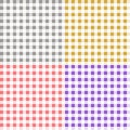 Colorful Checkered Flannel patterns of square for background. Royalty Free Stock Photo