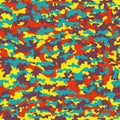 Seamless colorful cloth of infantry. Abstract background. Vector illustration