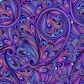 Seamless colorful dotted pattern- paisley Royalty Free Stock Photo