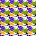 Seamless colorful dotted patterns