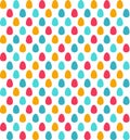 Seamless colorful Easter pattern with Easter egg ornamets