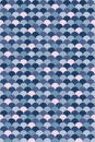 Seamless colorful fish scale pattern in blue and pink colors Royalty Free Stock Photo