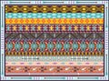 Seamless colorful geometric tribal pattern