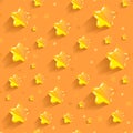 Seamless colorful gummy stars jelly candies background