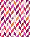 Seamless colorful herringbone pattern