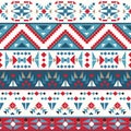 Seamless colorful navajo pattern