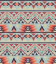 Seamless colorful navajo pattern